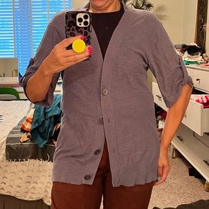 Mossimo for Target- 3/4 length purple lightweight cardigan - XXL